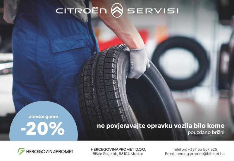 Citroen, Zimske gume -20% - Zima je sve bliže, iz autokuće Hercegovinapromet sjajna ponuda stiže